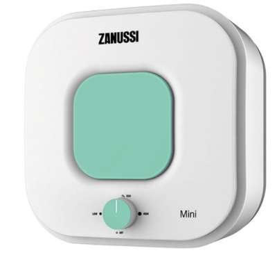 Водонагреватель аккумуляционный электрический ZANUSSI ZWH/S Mini O Green (15л) эмаль - фото в Миди Лтд Изображение товара Водонагреватель аккумуляционный электрический ZANUSSI ZWH/S Mini O Green (15л) эмаль в Миди Лтд
