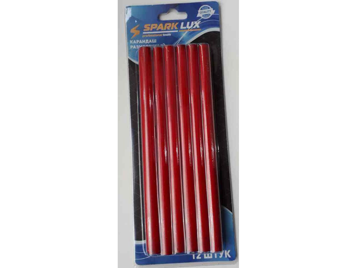 Карандаш малярный разметочный Spark LUX 180мм набор (12шт/уп) - фото в Миди Лтд Изображение товара Карандаш малярный разметочный Spark LUX 180мм набор (12шт/уп) в Миди Лтд