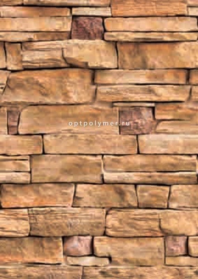 Изображение товара Панель ПВХ термопечать 0,25х2,7м (уп=6,75м2/10шт) камень в Миди Лтд