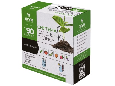 Изображение товара Капельный полив Жук от емкости на 90 растений с таймером (2шт/уп) в Миди Лтд