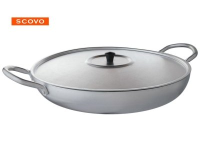 Изображение товара Жаровня алюм. Scovo 34см метал. крышка (5шт/уп) Х в Миди Лтд