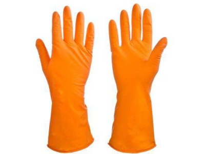 Изображение товара Перчатки резиновые спец. для уборки оранжевые S VETTA в Миди Лтд