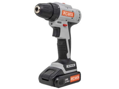 Дрель-шуруповерт аккумуляторная ДА-20-2ЛК-Б Ресанта Х - фото в Миди Лтд Изображение товара Дрель-шуруповерт аккумуляторная ДА-20-2ЛК-Б Ресанта Х в Миди Лтд