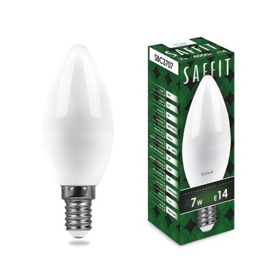 Изображение товара Лампа светодиодная LED SAFFIT свеча SBС3707 7W Е14 С37 4000K в Миди Лтд