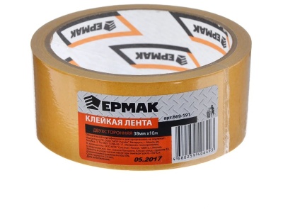 Изображение товара Клейкая лента двухсторонняя 38мм*10м Ермак (48шт/кор) в Миди Лтд
