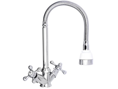 Изображение товара Смеситель для кухни СоюзКран гибкий излив керам кран-буксы 1/2 хром цинк SK01-F204 в Миди Лтд