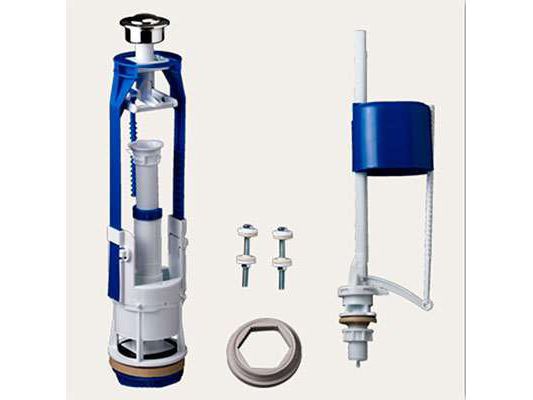 Изображение товара Арматура для бачка кнопочная/универсальная/нижний подвод/метал кнопка/150циклов (20шт) в Миди Лтд