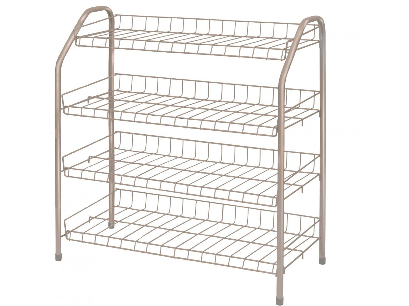 Изображение товара Этажерка NIKA 660х280х700 бежевый металлик в Миди Лтд