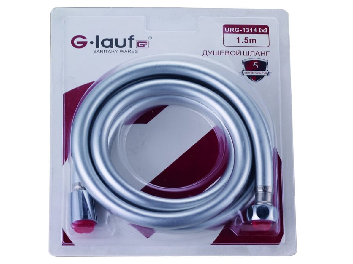 Изображение товара Шланг для душа 150см,1/2"(Имп)-1/2" (Имп) ПВХ G.lauf в Миди Лтд