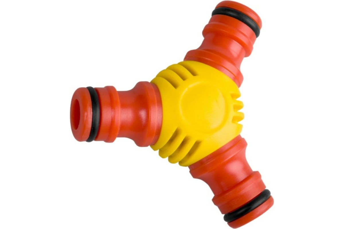 Изображение товара Тройник штуцерный GRINDA TW-1 из ударопрочного пластика с TPR в Миди Лтд