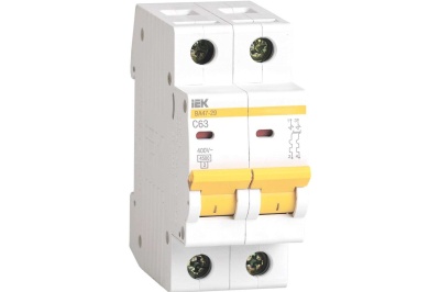 Изображение товара Автоматический выключатель ВА47-29 2Р 63А 4,5кА х-ка С ИЭК в Миди Лтд