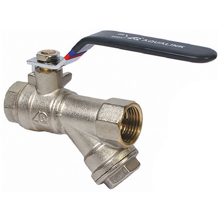 Кран шаровой с фильтром 1/2 г/г руч. AQualink - фото в Миди Лтд Изображение товара Кран шаровой с фильтром 1/2 г/г руч. AQualink в Миди Лтд