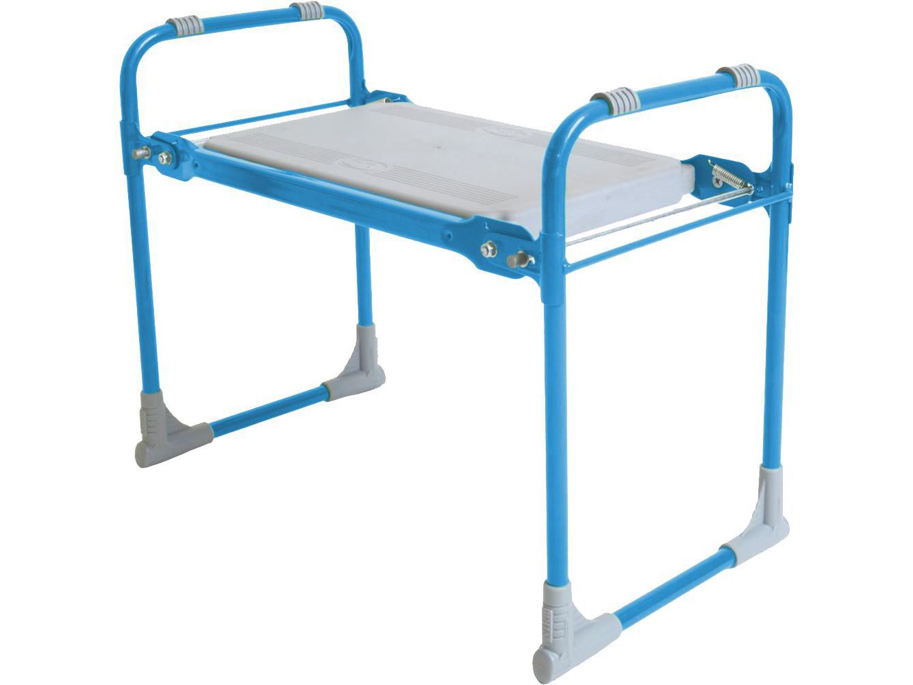 Изображение товара Скамейка садовая NIKA 560х300х425 голубой в Миди Лтд