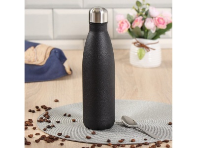 Изображение товара Термобутылка для напитков нерж сталь 0,5л (SL-50ZL7) Daniks Черный глитер (24шт/уп) в Миди Лтд