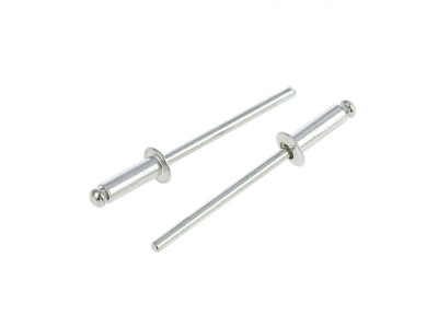 Заклепка  алюм/сталь 4х10 (1000 шт/уп) - фото в Миди Лтд Изображение товара Заклепка  алюм/сталь 4х10 (1000 шт/уп) в Миди Лтд