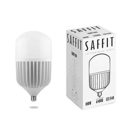 Изображение товара Лампа светодиодная LED SAFFIT SBHP1100 100W Е27-E40 6400K 230v 310*160мм в Миди Лтд