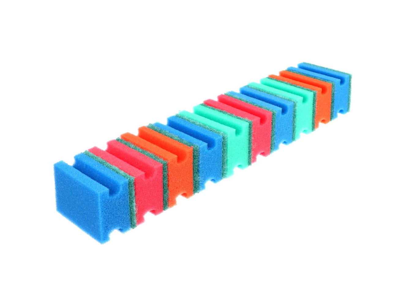 Набор губок для мытья посуды Профи эконом 10 шт 80*60*38мм - фото в Миди Лтд Изображение товара Набор губок для мытья посуды Профи эконом 10 шт 80*60*38мм в Миди Лтд