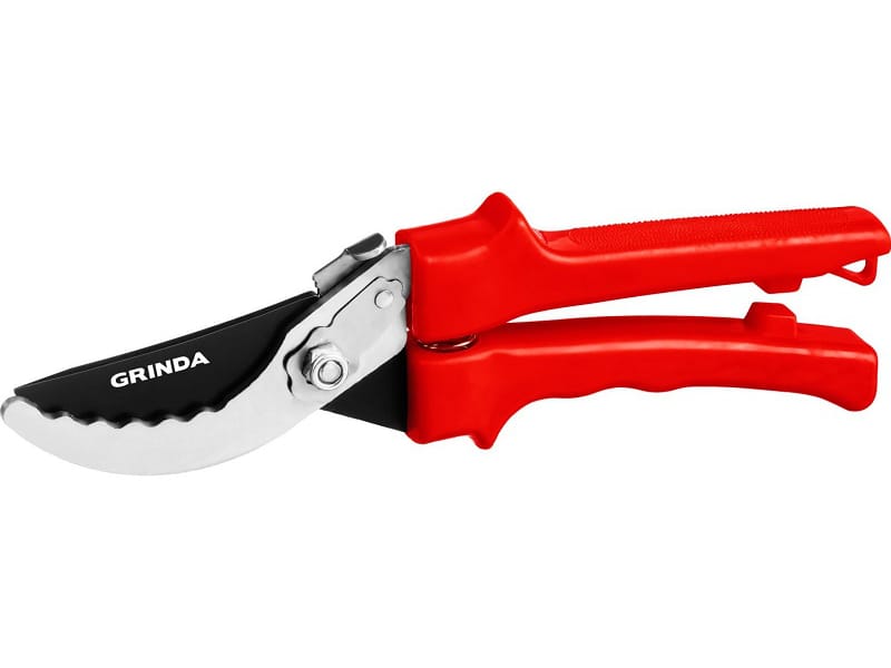 Секатор садовый GRINDA 200мм пластиковые рукоятки, плоскостной G-33 - фото в Миди Лтд Изображение товара Секатор садовый GRINDA 200мм пластиковые рукоятки, плоскостной G-33 в Миди Лтд