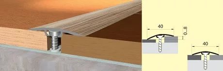 Стык разноуровневый с дюбелем Homis,40мм 0,9 дуб светлый - фото в Миди Лтд Изображение товара Стык разноуровневый с дюбелем Homis,40мм 0,9 дуб светлый в Миди Лтд