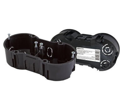 Коробка установочная 2-х местная СП 141х70х45мм IP20 саморезы TDM - фото в Миди Лтд Изображение товара Коробка установочная 2-х местная СП 141х70х45мм IP20 саморезы TDM в Миди Лтд