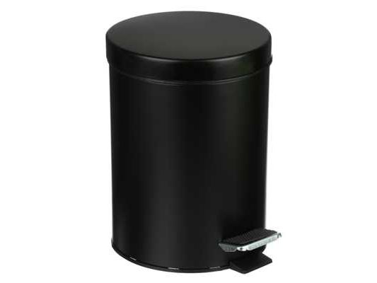 Изображение товара Ведро для ванной комнаты  5л черный металл (6шт/кор)  ХХ в Миди Лтд