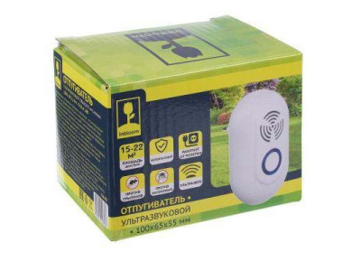 Отпугиватель грызунов и насекомых ультразвуковой, ночник, охват до 22м2 100*65*55мм - фото в Миди Лтд Изображение товара Отпугиватель грызунов и насекомых ультразвуковой, ночник, охват до 22м2 100*65*55мм в Миди Лтд