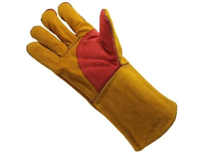 Изображение товара Краги спилковые "ТРЕК ЛЮКС" пятипалые с подкладкой (96шт/меш)(12шт/уп) в Миди Лтд