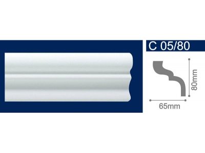 Экструдированный плинтус 80*65*2м  С05/80 (уп-30шт) - фото в Миди Лтд Изображение товара Экструдированный плинтус 80*65*2м  С05/80 (уп-30шт) в Миди Лтд