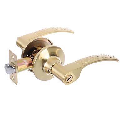 Изображение товара Замок ручка Золото матовое с фиксатором LARS    ХХ в Миди Лтд