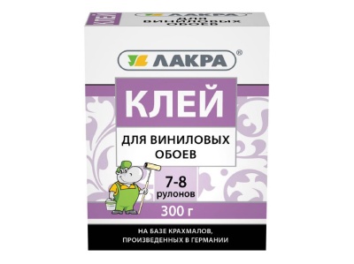 Изображение товара Клей для виниловых обоев Лакра  300г (12шт/уп, 1080шт/пал) в Миди Лтд