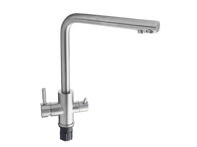 Изображение товара Смеситель для кухни СоюзКран с фильтром керам картридж 35мм нерж сталь SK01-G132 в Миди Лтд