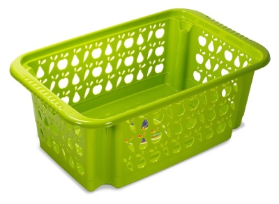 Корзина для овощей ДЖЕТА перфорированная 17л колор (12шт/уп) - фото в Миди Лтд Изображение товара Корзина для овощей ДЖЕТА перфорированная 17л колор (12шт/уп) в Миди Лтд