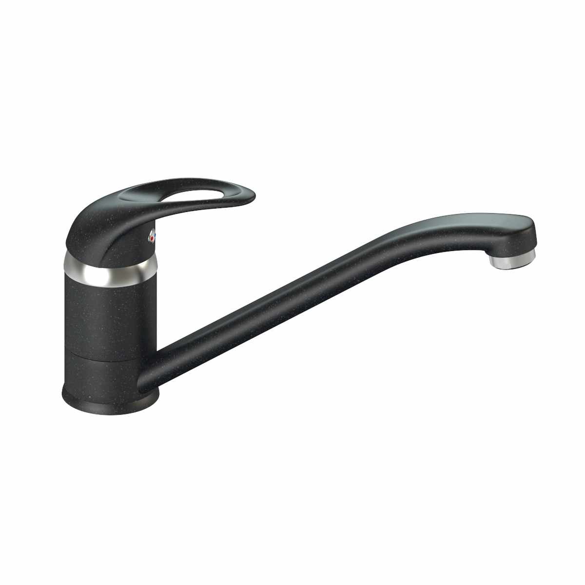 Изображение товара Смеситель д/гранитной мойки KM004 /Q4 (черный) низкий излив в Миди Лтд