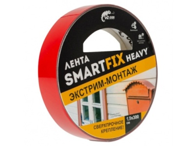 Изображение товара Всепогодная монтажная лента W-con SmartFix HEAVY 1,9*300 см серая в Миди Лтд