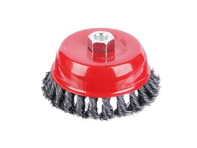 Изображение товара Щетка металл. ЕРМАК для УШМ 125мм/М14 крученая чашка (28шт/кор) в Миди Лтд