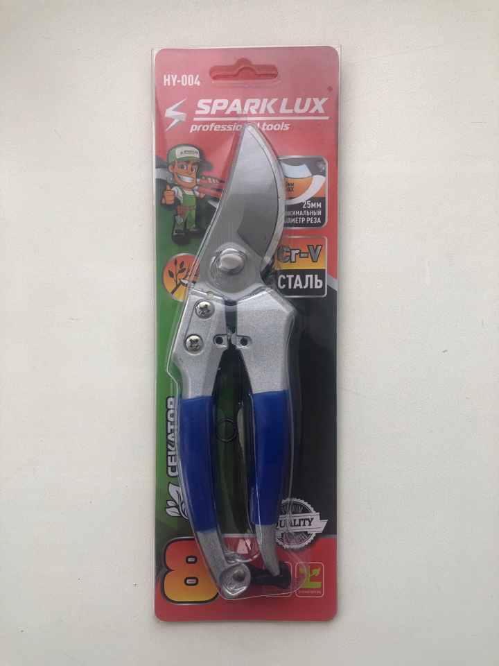 Секатор садовый SPARK LUX 210мм Алюминиевая ручка (72шт/уп) - фото в Миди Лтд Изображение товара Секатор садовый SPARK LUX 210мм Алюминиевая ручка (72шт/уп) в Миди Лтд