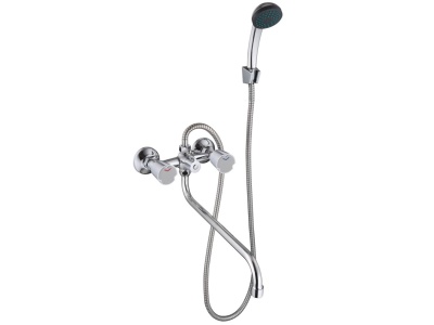 Изображение товара Смеситель для ванны СоюзКран с душем круглый излив 35см керам.кран-буксы 1/2 хром цинк SK08-S241 в Миди Лтд