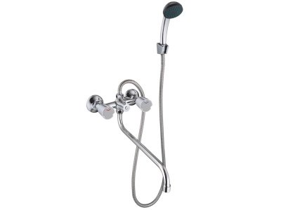 Изображение товара Смеситель для ванны СоюзКран с душем круглый излив 35см керам.кран-буксы 1/2 хром цинк SK08-S241 в Миди Лтд