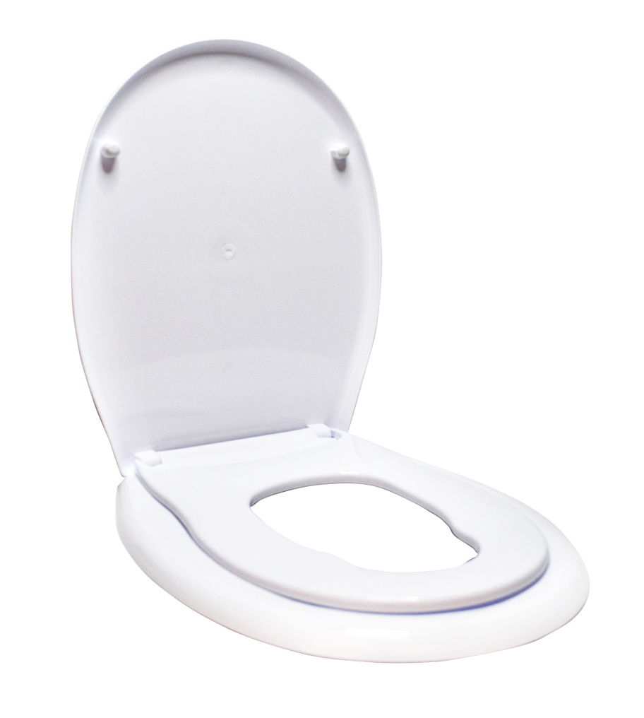 Сиденье для унитаза жесткое с детской накладкой  "Океан LUX" белое (1/10уп) - фото в Миди Лтд Изображение товара Сиденье для унитаза жесткое с детской накладкой  "Океан LUX" белое (1/10уп) в Миди Лтд