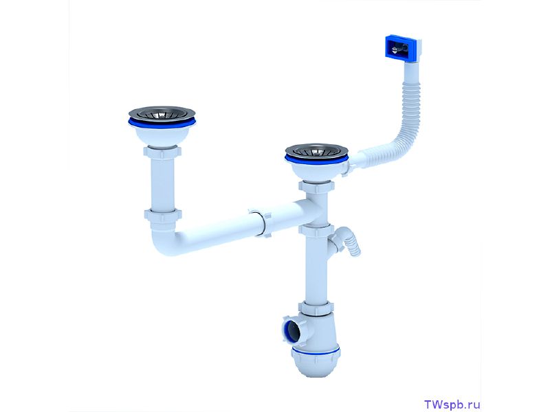 Сифон Ани Грот 3 1/2"*40 двойной разноуровневый с переливом с отводом с/м (20шт/уп) - фото в Миди Лтд Изображение товара Сифон Ани Грот 3 1/2"*40 двойной разноуровневый с переливом с отводом с/м (20шт/уп) в Миди Лтд