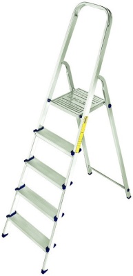 Изображение товара Алюминиевая стремянка 3 ступени высота до верхней площ 60,5см 3,1кг в Миди Лтд