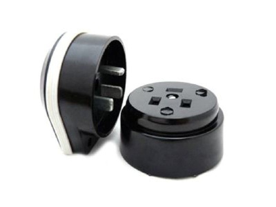 Изображение товара Разъем РШ-ВШ 2Р+РЕ ОУ черный 32А 250В TDM в Миди Лтд