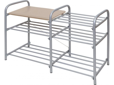 Изображение товара Этажерка Люкс NIKA 790х330х500 дуб винтаж белая в Миди Лтд