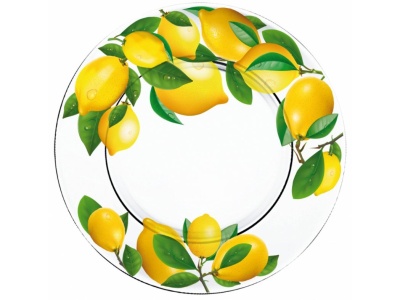 Тарелка мелкая Лимоны 195мм (12шт/уп) Х - фото в Миди Лтд Изображение товара Тарелка мелкая Лимоны 195мм (12шт/уп) Х в Миди Лтд