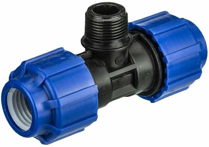 Изображение товара Тройник ПНД 25*3/4 НР*25 (15шт/уп) в Миди Лтд