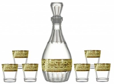 Изображение товара Набор для вина Твист 7пр (графин +стопка 6шт) (4шт/уп) Х в Миди Лтд