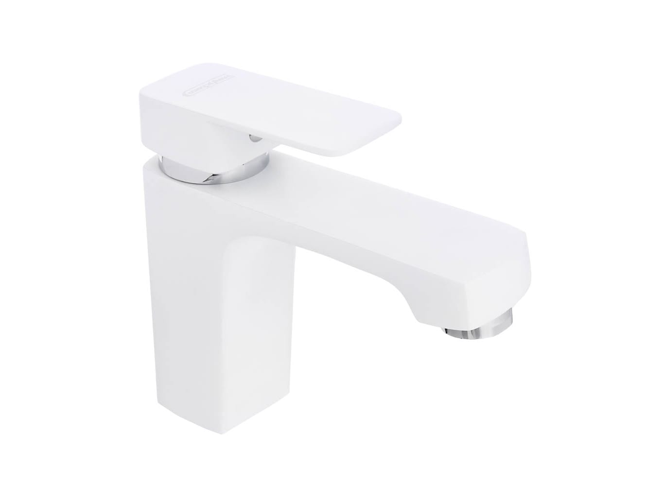 Изображение товара Смеситель для раковины СоюзКран керам картридж 35мм белый цинк SK02-М105 в Миди Лтд