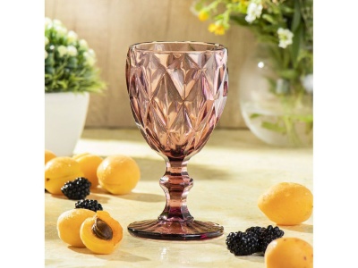 Изображение товара Бокал для вина стекло 250мл Daniks Сиреневый (6шт/уп) Х в Миди Лтд