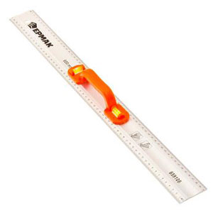 Изображение товара Линейка алюминиевая ЕРМАК с уровнем 60см     ХХ в Миди Лтд