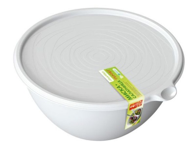 Изображение товара Миска салатница "Риччи" набор 2шт 2л,3,2л светло-серая (12шт/уп) в Миди Лтд